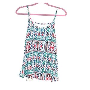 Flowy Aztec Lacey Tank